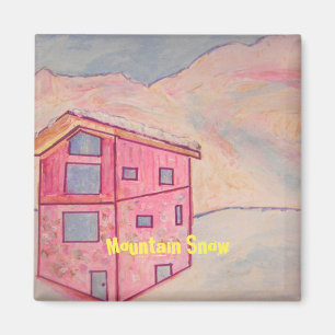 Mountain Snow Magneet
