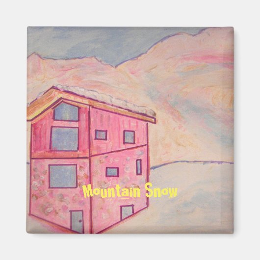 Mountain Snow Magneet (Voorkant)