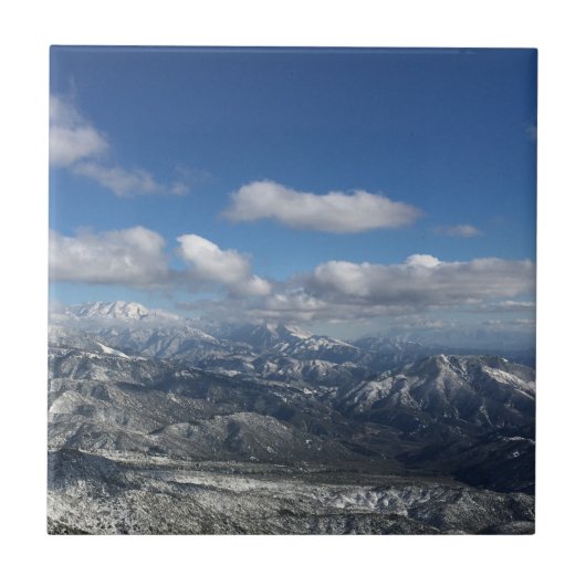 Mountain Snow Tegeltje (Voorkant)