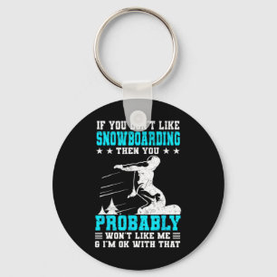 Mountain Snowboarden Wintersport Snowboarder Sleutelhanger
