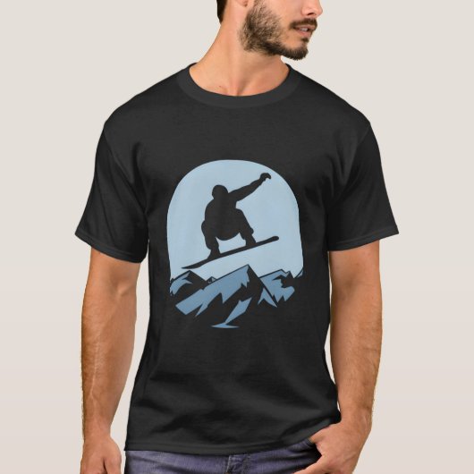 Mountain Snowboarder Snowboard Ski Man Vrouw Kinde T-shirt (Voorkant)
