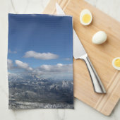 Mountain Snowscape Kitchen Towel Theedoek (Quarter Fold)
