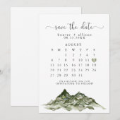 Mountain sparen de uitnodiging van de Datum van de (Voorkant / Achterkant)