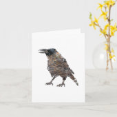 Mountain Spirit Crow Kaart (Gele Bloem)