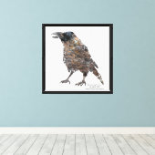 Mountain Spirits - Kraai Canvas Afdruk (Insitu (Houten vloer))