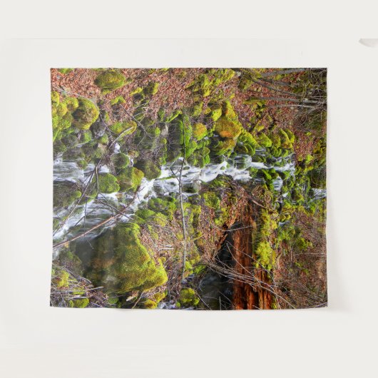 Mountain Spring Waterval.... Wandkleed (Voorkant (horizontaal))