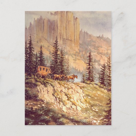 MOUNTAIN STAGECOACH VAN SHARON SHARPE BRIEFKAART (Voorkant)