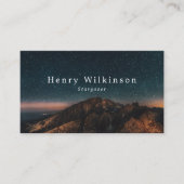 Mountain Stargazer, Astronomie Visitekaartje (Voorkant)