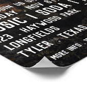 Mountain Stargazer, Planetarium Event Adverteren Poster (Hoek)