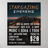 Mountain Stargazer, Planetarium Event Adverteren Poster (Voorkant)