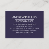 Mountain Starry Silhouette Custom Visitekaartje (Achterkant)