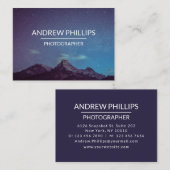 Mountain Starry Silhouette Custom Visitekaartje (Voorkant / Achterkant)