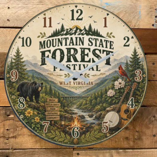 Mountain State Forest Festival West Virginia Grote Klok
