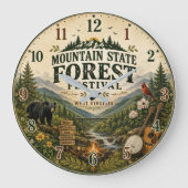 Mountain State Forest Festival West Virginia Grote Klok (Voorkant)