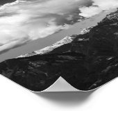 Mountain Storžič, Slovenië onder wolken Poster (Hoek)