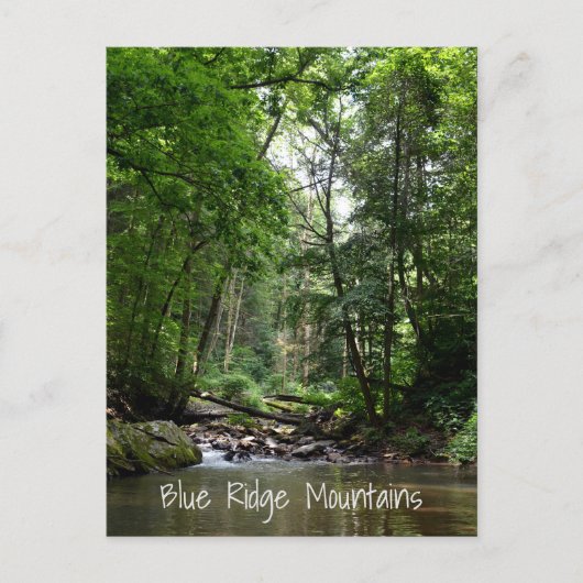 Mountain Stream Blue Ridge Mountains NC Briefkaart (Voorkant)