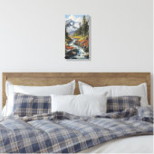 Mountain Stream Canvas Muurkunst (Insitu (Slaapkamer))