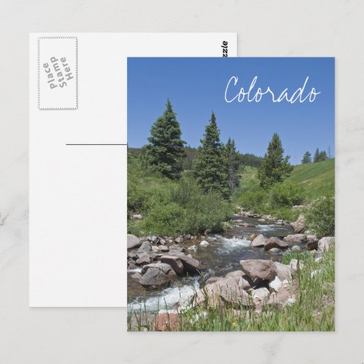 Mountain Stream Colorado Briefkaart (Voorkant / Achterkant)