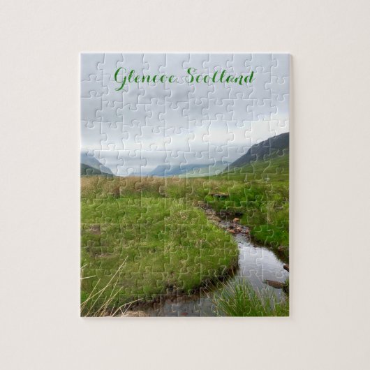 Mountain Stream Glencoe, Schotse Hooglanden Legpuzzel (Verticaal)