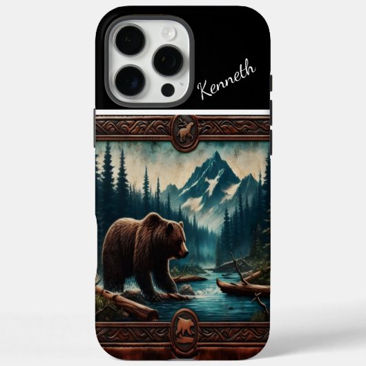 Mountain Stream Grizzly Case-Mate iPhone Case (Achterkant)