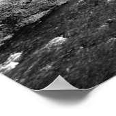 Mountain Stream in zwart-wit Poster (Hoek)