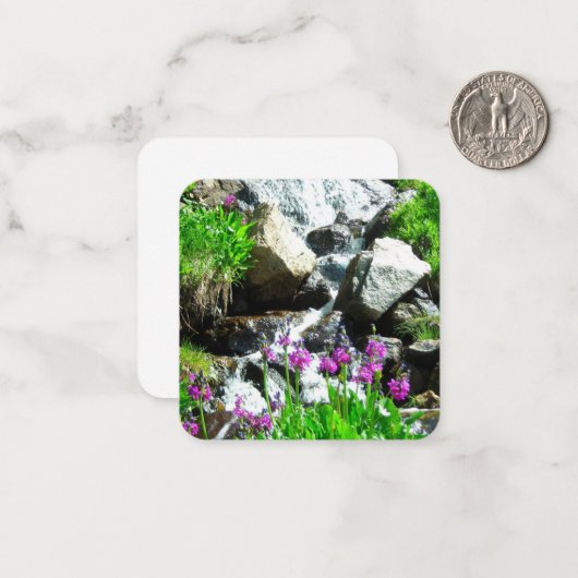 Mountain Stream Note Kaart Notitiekaartje (Voorkant / Achterkant in situ)