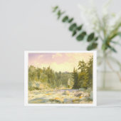 Mountain Stream schilderij Briefkaart (Staand voorkant)