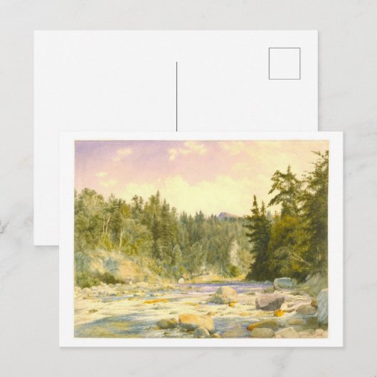 Mountain Stream schilderij Briefkaart (Voorkant / Achterkant)