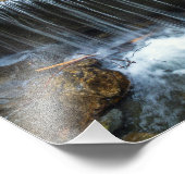 Mountain Stream Waterfall – Nature Landscape Print Foto Afdruk (Hoek)