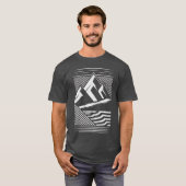 Mountain Strepen Outdoor T-shirt (Voorkant volledig)