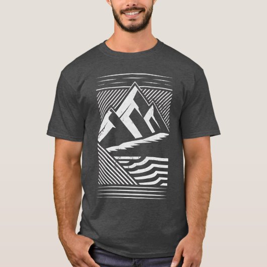 Mountain Strepen Outdoor T-shirt (Voorkant)