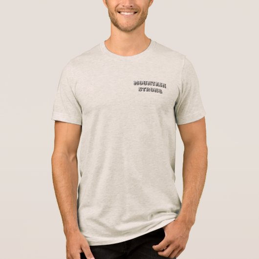 Mountain Strong Dolly Design Tri-Blend Shirt (Voorkant)