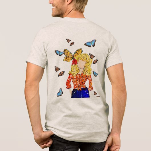 Mountain Strong Dolly Design Tri-Blend Shirt (Achterkant)