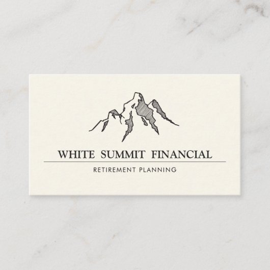 Mountain Summit Finance Professional Visitekaartje (Voorkant)