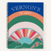 Mountain Sun Bright Reisplanner Notitieboek (Voorkant)