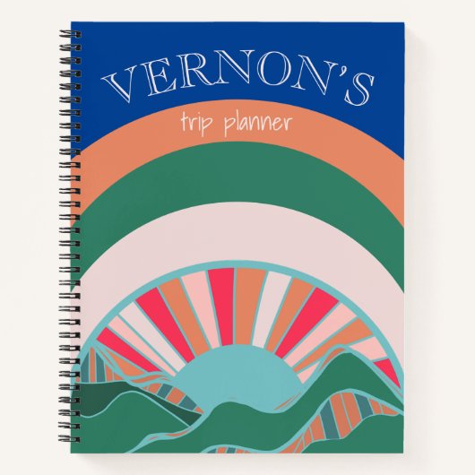 Mountain Sun Bright Reisplanner Notitieboek (Voorkant)