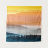 Mountain Sunrise: adembenemend landschap Wandkleed (Voorkant)