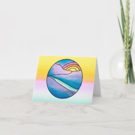 Mountain Sunrise Blank Kaart