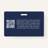 Mountain Sunrise Blue Church Membership Clergy ID Badge (Achterkant)