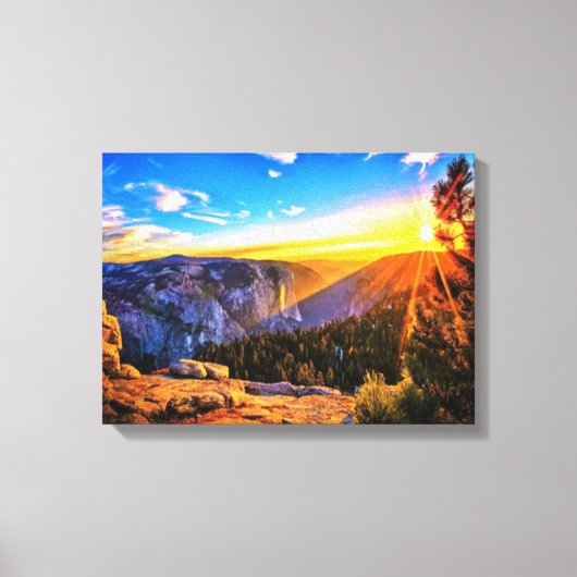 Mountain Sunrise Canvas Afdruk (Voorkant)
