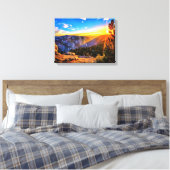 Mountain Sunrise Canvas Afdruk (Insitu (Slaapkamer))