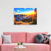 Mountain Sunrise Canvas Afdruk (Insitu (Woonkamer))