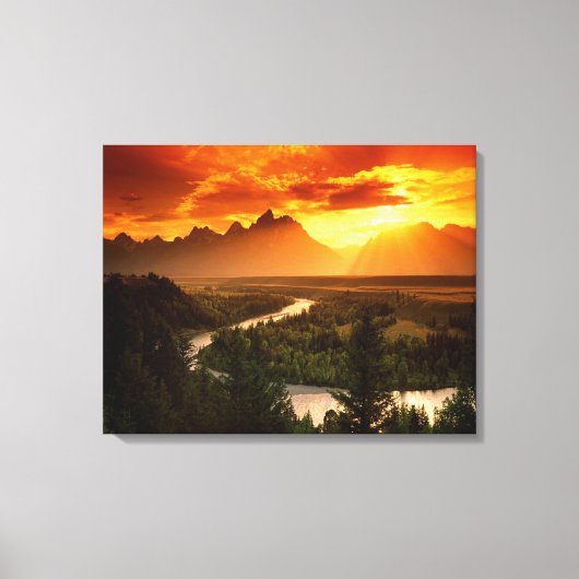 Mountain Sunrise Canvas Afdruk (Voorkant)