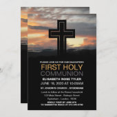 Mountain Sunrise, Eerste Heilige Communie Kaart (Voorkant / Achterkant)