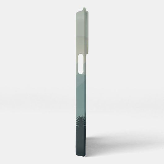 Mountain Sunrise Forest Fog Art iPhone iPhone Hoesje (Rechterkant)