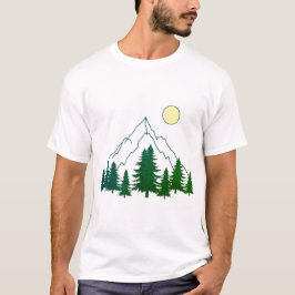 Mountain Sunrise Forest T-Shirt