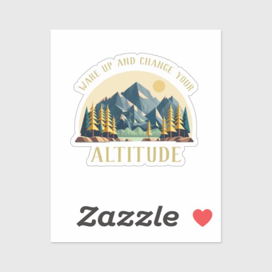 Mountain Sunrise Hiker Sticker (Vel)