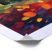 Mountain Sunrise kleurrijke impressionistische kun Poster (Hoek)