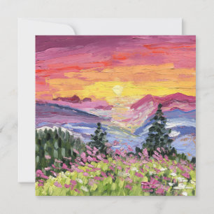 Mountain Sunrise met Wildbloemen