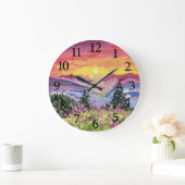Mountain Sunrise met Wildbloemen Grote Klok (Huis)